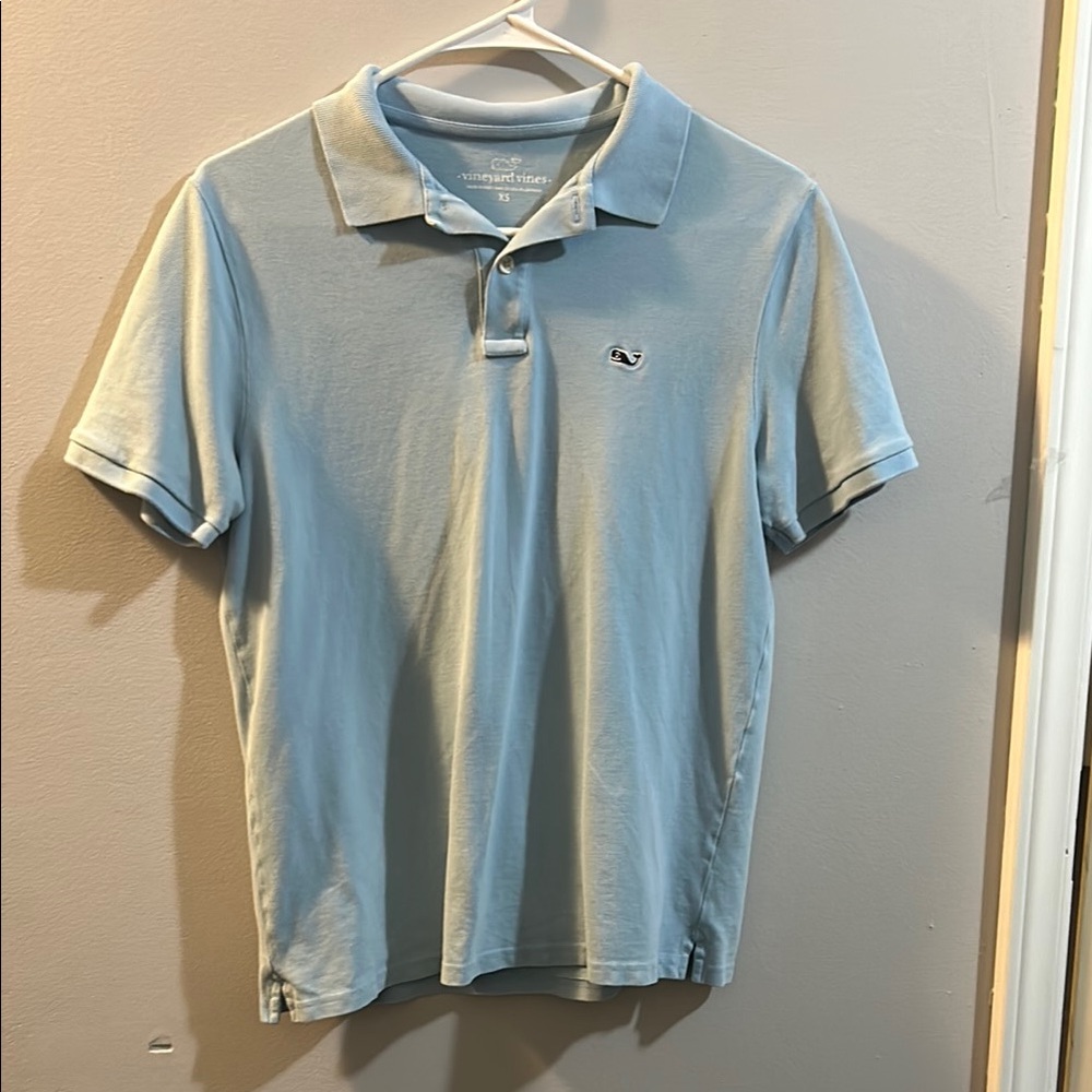 Vineyard Vines Men's Light Blue Polo Shirt